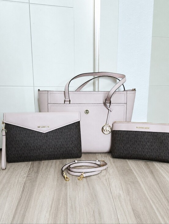 Michael Kors Handbags - Michael Kors Maisie Large 3 Piece Set Tote Bag Powder Blush